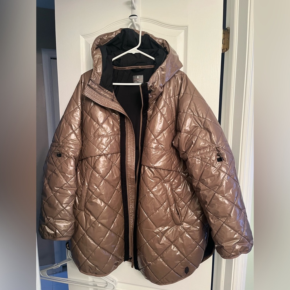 FP Movement by Free People Shiny Brown Puffer Jacket